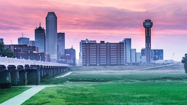 Dallas Skyline before Sunset 612 3, Dallas, Texas